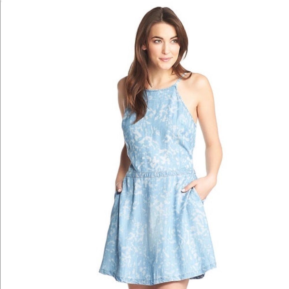 Tart Talula Denim Animal Printed Dress NWT